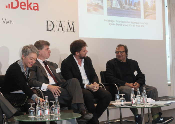 Foto (c) Kulturexpress, v.l.n.r.: Ina Hartwig, Matthias Danne, Bjarke Ingels und Douglas Durst