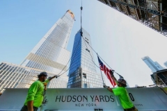 30 Hudson Yards Topping Out - July 2018 - Prep for Lift with 35 HY and 55 HY in Background - courtesy of Related-Oxford