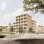 Holzhybrid-Studenten-Quartier in Rosenheim strebt DGNB-Platin an