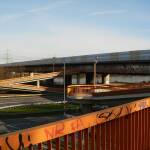 Fuß- und Radwegrampe an der Europabrücke zwischen Griesheim und Schwanheim aufgrund von Betonschäden...